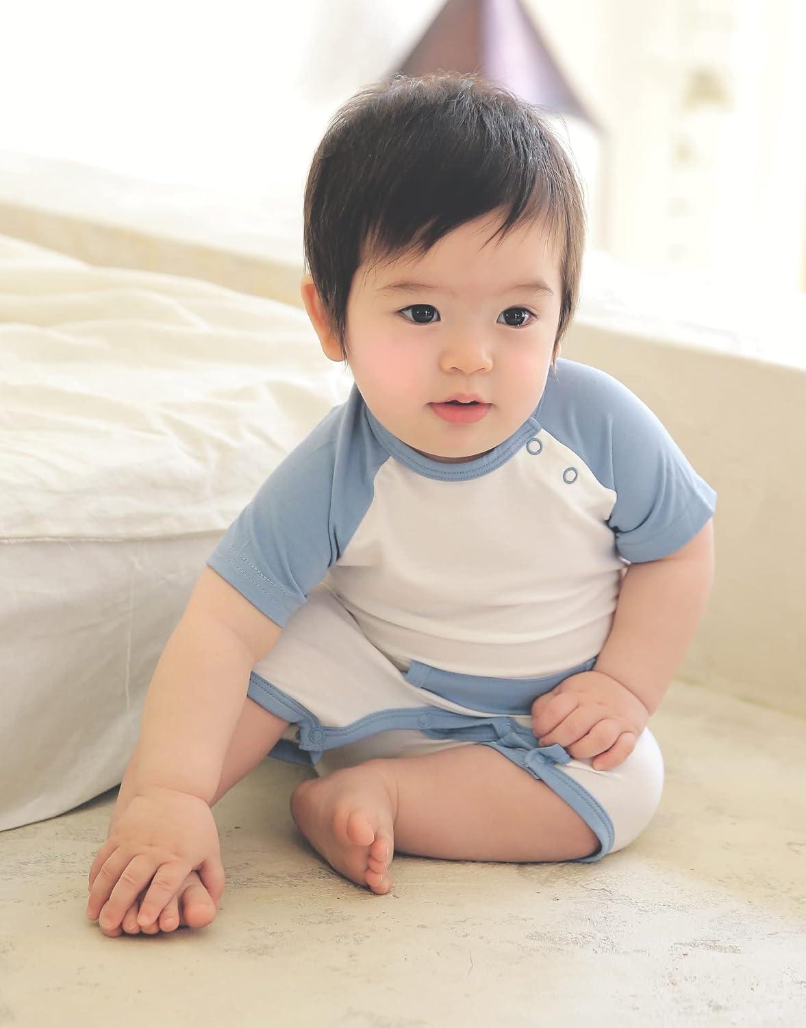 imageVAENAIT BABY Newborn Infant Baby Boys and Girls Rayon from Bamboo Romper OnePiece JumpsuitsC06pocket Blue